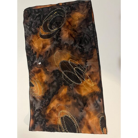 Assorted Polyester 7 Silk Scarves Lot Of 7 - Jones New York & Others - Various C - Picture 11 of 16